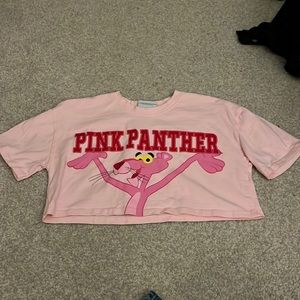 Pink panther crop top